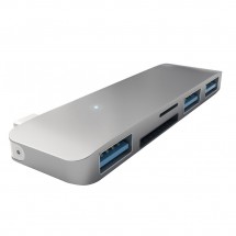 USB разветвитель Satechi Aluminum Combo USB-C, серый космос (ST-TCUHM)