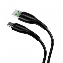 Кабель Usams U38 USB-microUSB, 1 м, чёрный