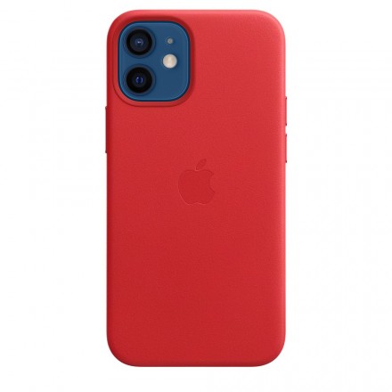 Чехол для смартфона Apple iPhone 12 mini кожаный MagSafe (PRODUCT)RED