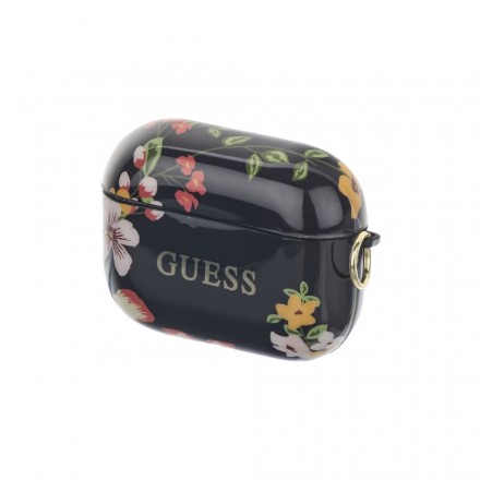 Чехол для наушников Guess CG Mobile Flower N.4 чёрный