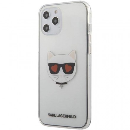 Чехол для смартфона Karl Lagerfeld Choupette head case hearts для iPhone 12 Pro Max, прозрачный