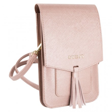 Сумка для смартфонов Guess Wallet Bag Saffiano look, розовый