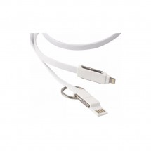 Кабель Barn&amp;Hollis 6 In 1 USB Type-C/Lightning-USB/microUSB, 1 м, белый