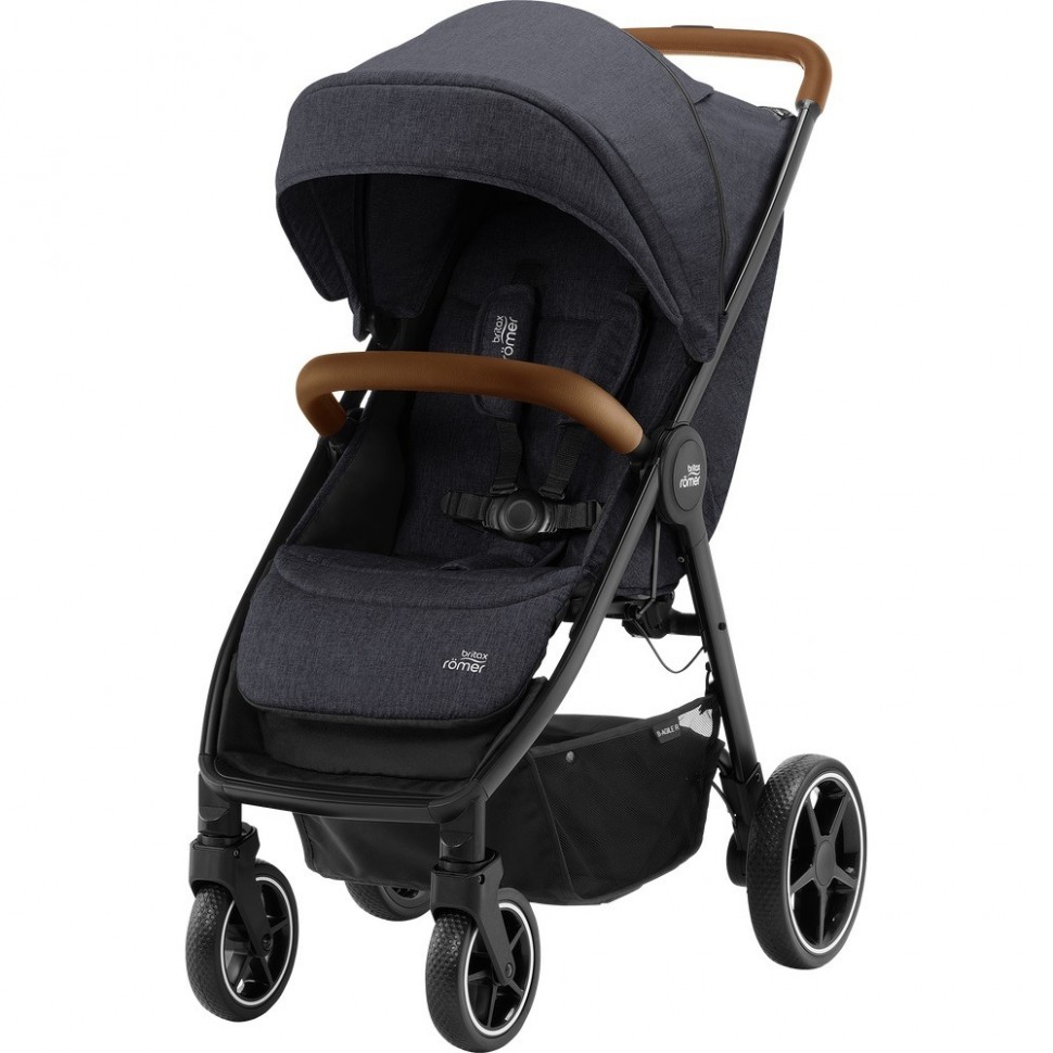 Детская коляска Britax Roemer B-Agile R Black Shadow/Brown Детская коляска Britax Roemer B-Agile R Black Shadow/Brown