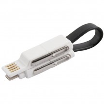 Кабель Barn&amp;Hollis 6 In 1 USB Type-C/Lightning-USB/microUSB, 0.15 м, чёрный УТ000024622