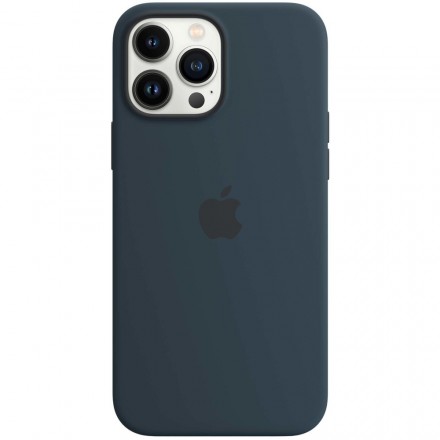 Чехол для смартфона Apple iPhone 13 Pro Max Silicone Case MagSafe, синий омут